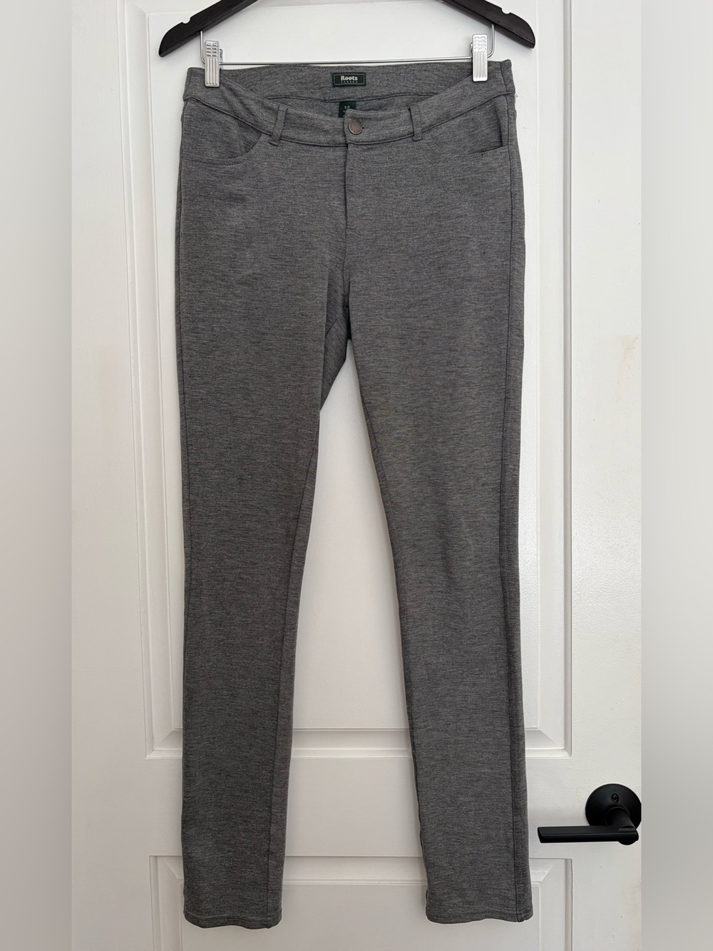 Roots Kids Charcoal Gray Knit Leggings